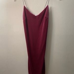 Burgundy Bodycon Dress